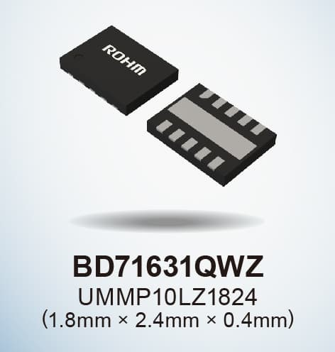 ROHM開發(fā)出充電控制IC“BD71631QWZ”，支持新型二次電池等低電壓充電 ~非常適用于搭載二次電池的可穿戴設(shè)備和小而薄的物聯(lián)網(wǎng)設(shè)備等應(yīng)用~